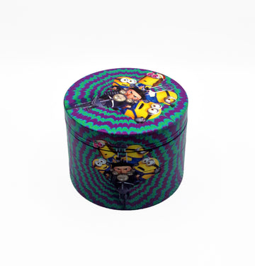 4pc Blue and purple gru minions grinder