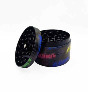 4pc Black alien head grinder